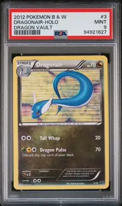 2012 POKEMON BLACK & WHITE DRAGON VAULT 3 DRAGONAIR-HOLO PSA 9 MINT - Image 1
