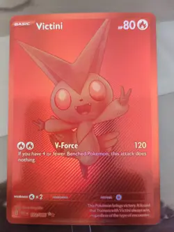 Victini Pokemon White Flare- Black White Rare 172/086 - Image 1