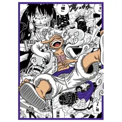 60PCS Trading Card ONE PIECE Luffy Iridescent OPCG Card Sleeves 66X91mm Standard - Image 4