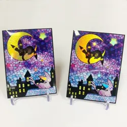 60pcs Trading Card Pokemon Umbreon Ccg Card Sleeves Iridescent Standard 66x91mm - Image 3