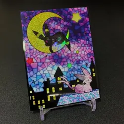 60pcs Trading Card Pokemon Umbreon Ccg Card Sleeves Iridescent Standard 66x91mm - Image 5
