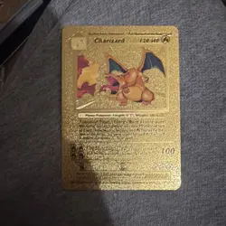 Charizard Gold Foil Fan Art Pokemon Card - Image 1