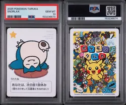 Snorlax Old Maid Taruka Pokemon Card Game 2025 PSA 10 - Image 3