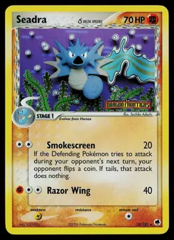 Pokemon Card - Seadra Dragon Frontiers 22/101 Reverse Holo Rare Stamped - Image 1