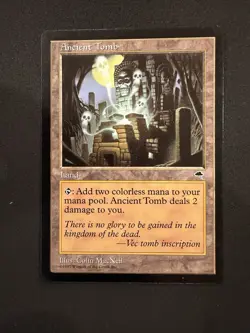 Ancient Tomb Tempest MTG Lightly Played LP Magic the Gathering - Image 1
