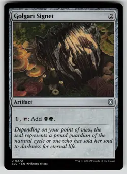 Golgari Signet Normal U Commander: Bloomburrow 272 NM - Image 1