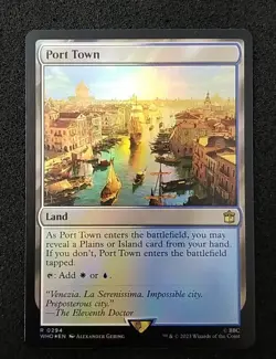 MTG Port Town - Foil - Dr Who 0294 NM/Never Played - Image 1