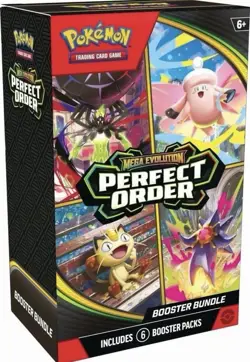 Pokemon TCG Mega Evolution Perfect Order Booster Bundles New Sealed 6 Packs - Image 1