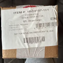 SEALED Pokemon Destined Rivals (SV10) Booster CASE 6 Boxes Factory Sealed - Image 4