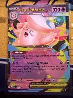 Mega Clefable Ex Black Star Promo #072 Pokemon Mega Evolution - Image 1