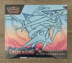 Pokemon Chaos Rising Pokemon Center ETB Elite Trainer Box Factory Sealed New - Image 1