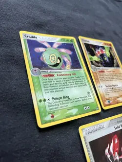 Pokemon Holo Cradily 7/108 Holo Claydol 5/107 Holo Solid Rage 92/115 3 Card Lot - Image 4
