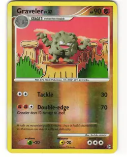 Graveler Reverse Holo Pokemon TCG Arceus 37/99 MP - Image 1