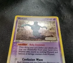 Wynaut 71/92 Legend Maker Stamped Reverse Holo Pokemon Yuka Morii Card LP - Image 3