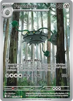 Ferrothorn 149/086 Sv: White Flare Holo Pokemon 2025 Illustration Rare NM - Image 1