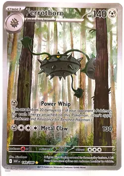 Ferrothorn 149/086 Sv: White Flare Holo Pokemon 2025 Illustration Rare NM - Image 2