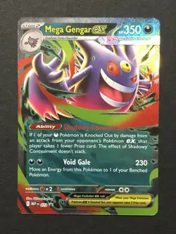 Pokemon Mega Gengar ex 073 Mega Evolution Promo Near Mint - Image 1