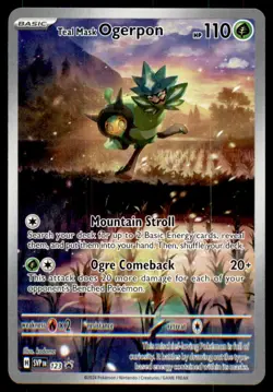 Teal Mask Ogerpon 123 Holo Promo Scarlet & Violet Promo Pokemon Near Mint - Image 1