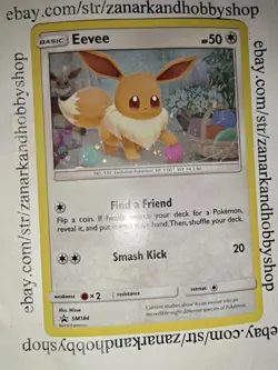 Pokemon Eevee SM184 Black Star Promo LP - Image 2
