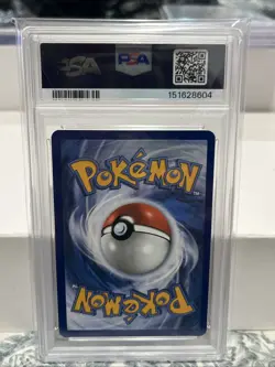 2025 Pokemon DRI EN Team Rocket’s Meowth #203 Illustration Rare PSA 9 - Image 2