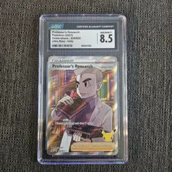 Pokemon TCG Five Graded CGC Cards Joltic,wiglett,lairon,mudsdale,professors - Image 5
