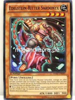Yu-Gi-Oh 1x Edelstein-Ritter Sardonyx - - - HA07 - - - Super Rare - Image 1