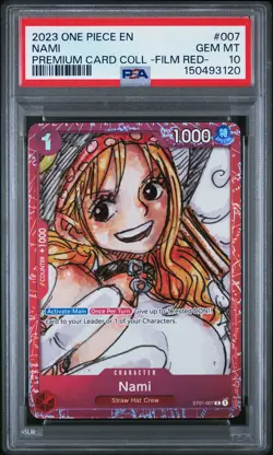 2023 ONE PIECE PREMIUM CARD COLLECTION -ONE PIECE FILM RED- #007 NAMI PSA 10 - Image 1