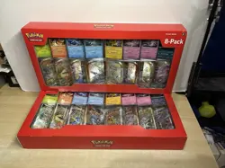 Pokemon Prismatic Evolutions 8 Mini-Tins w Promo Cards Costco 2-pack Confrimed - Image 1