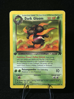 Pokemon Dark Gloom 36/82 Team Rocket 1st Edition Regular MP TCG Card - Image 1