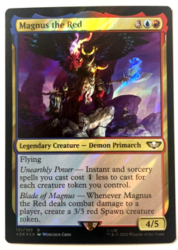MTG Magnus the Red SURGE FOIL Warhammer 40K 131 NM - Image 1
