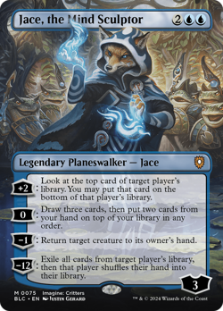 Jace, the Mind Sculptor (Borderless) [Bloomburrow Commander] Magic MTG - Image 1