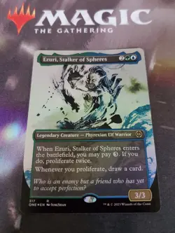 Mtg. Ezuri, Stalker of Spheres. Foil Showcase. Phyrexia: All Will Be One. Nm - Image 1