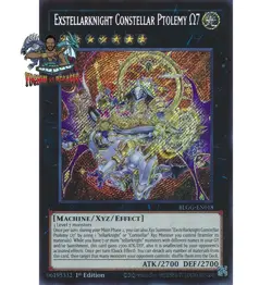 Yugioh! 1x Exstellarknight Constellar Ptolemy Ω7 BLGG-EN018 Secret Rare NM - Image 1