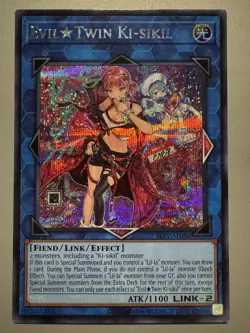 YUGIOH EVIL TWIN KI-SIKIL (ALT ART) ASIA ENGLISH SLF1-AE086 SECRET RARE - Image 1
