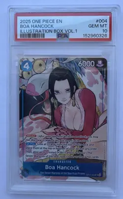 2025 One Piece Promo Boa Hancock Illustration Box Vol. 1 #004 - PSA 10 Gem Mint - Image 3