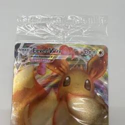 Pokemon Eevee VMAX SWSH087 Black Star Promo Full Art Holo Foil Card Sealed E* - Image 3