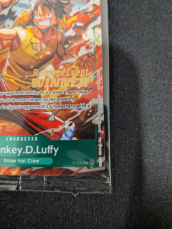 Monkey.D.Luffy P-135 Winner Stamp OP16 Pre-Release Event Promo Card Sealed - Image 3