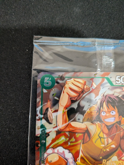 Monkey.D.Luffy P-135 Winner Stamp OP16 Pre-Release Event Promo Card Sealed - Image 5