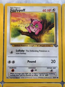 Pokemon Jungle Lot Of 11 Unique Cards Vintage - Pikachu Jigglypuff Eevee Nr Mint - Image 3
