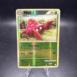 Parasect 48/123 HeartGold SoulSilver Reverse Holo Pokemon Card NM -j - Image 1