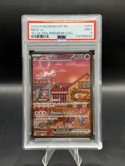 2023 Pokemon 151 SVP EN MEW ex Ultra Premium Collection UPC Card #053 PSA 9 - Image 1