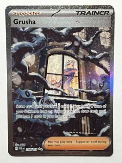 Grusha 268/193 Sv02 Paldea Evolved SIR Full Art Holo Trainer Card - Image 1