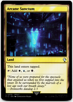 Arcane Sanctum [Commander: Final Fantasy] MTG (FIC) - Tri-Color Land ⚪💧💀 - Image 3