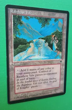 Magic the Gathering MTG Fallen Empires RAINBOW VALE w Edge Ding RARE 1994 Nice! - Image 3