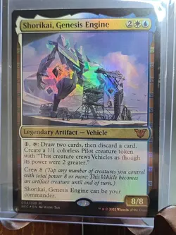 Shorikai, Genesis Engine Commander: Kamigawa: Neon Dynasty MTG Foil LP - Image 3