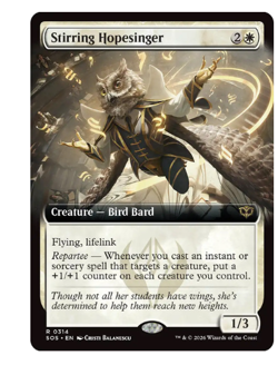 Stirring Hopesinger - Extended Art Secrets of Strixhaven MTG - Image 1