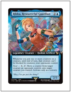 Rikku, Resourceful Guardian, Extended Art, Final Fantasy, Magic MTG NM - Image 1