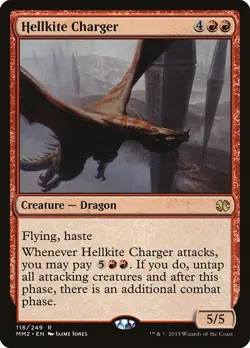 MTG - MM2 - Hellkite Charger Near Mint Foil #118 - Image 1