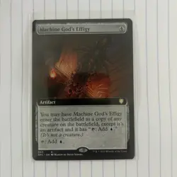MTG 1x Machine God's Effigy (Extended Art) -NM- Commander: The Brothers' War - Image 1