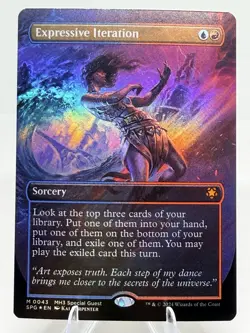 Expressive Iteration FOIL BORDERLESS Special Guests MTG NM 0043 - Image 1